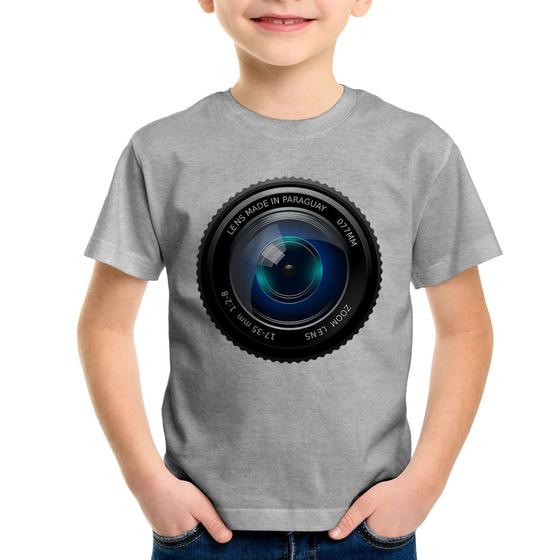 Imagem de Camiseta Infantil Lente Câmera - Foca na Moda