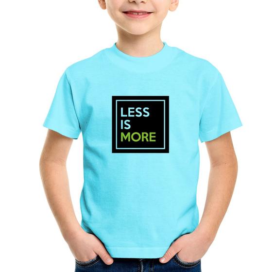 Imagem de Camiseta Infantil Less is More - Foca na Moda