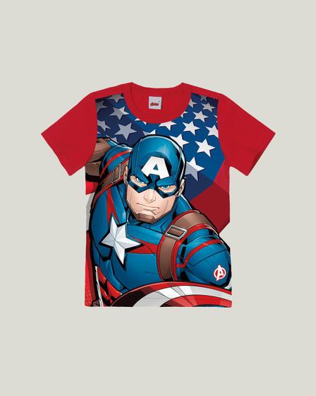 Imagem de Camiseta Infantil Manga Curta Vingadores Malwee Ref. 83165