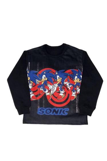 Imagem de Camiseta infantil manga longa sonic