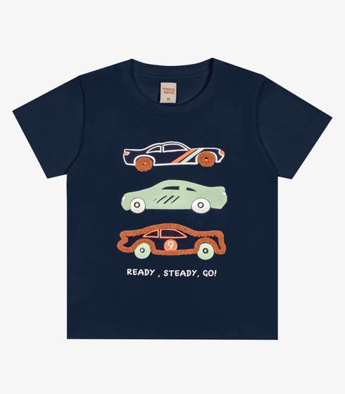 Imagem de Camiseta Infantil Masculina Carros Trick Nick Azul