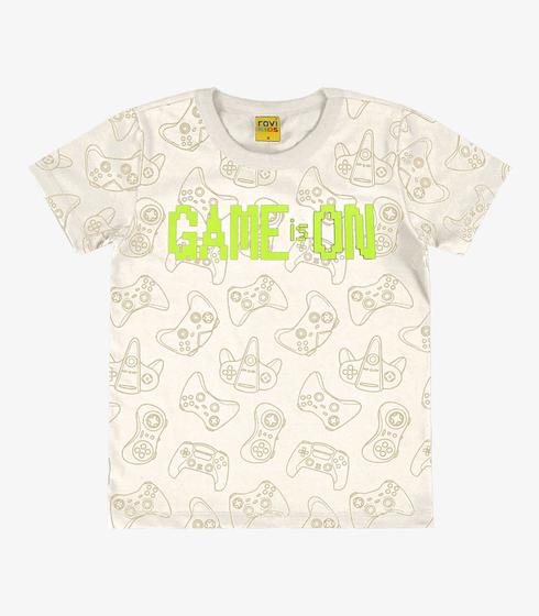 Imagem de Camiseta Infantil Masculina Game Rovi Kids Bege