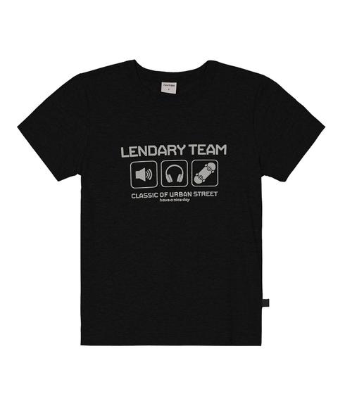 Imagem de Camiseta Infantil Masculina Lendary Rovitex Kids Preto