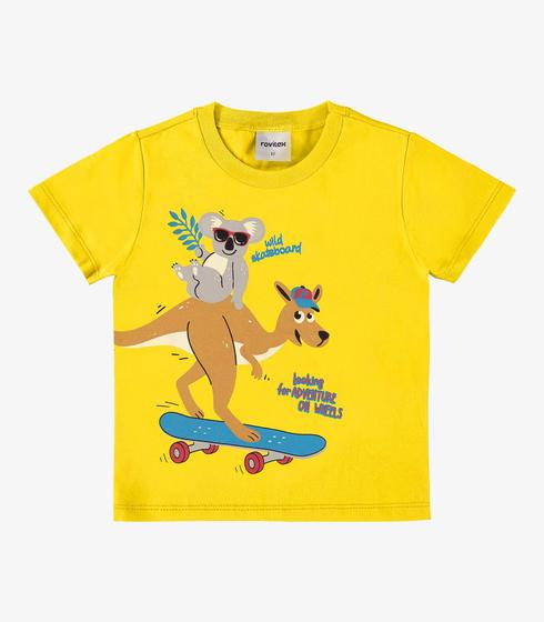 Imagem de Camiseta Infantil Masculina Rovi Kids Amarelo