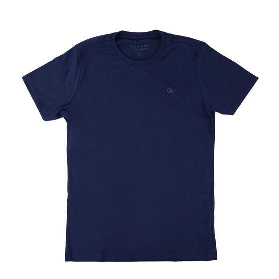 Imagem de Camiseta Infantil Masculina Slim Marinho - 006006