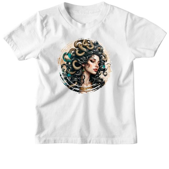 Imagem de Camiseta Infantil Medusa beleza perigosa