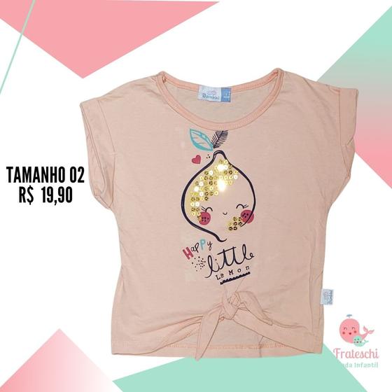 Imagem de Camiseta infantil menina em malha