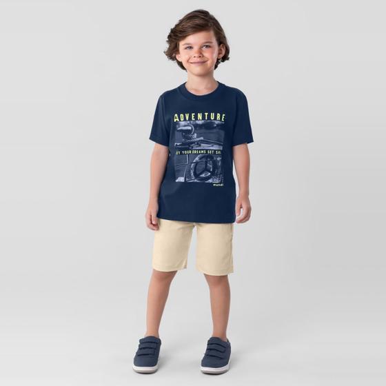 Imagem de Camiseta infantil menino em malha Mundi