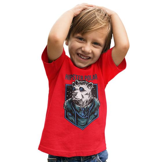 Imagem de Camiseta Infantil Menino Ursinho Polar  Manga Curta