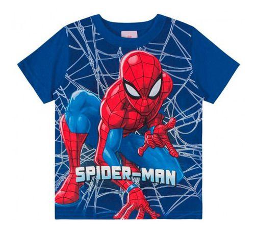 Imagem de Camiseta Infantil Menino Vingadores Homem Aranha Licenciada