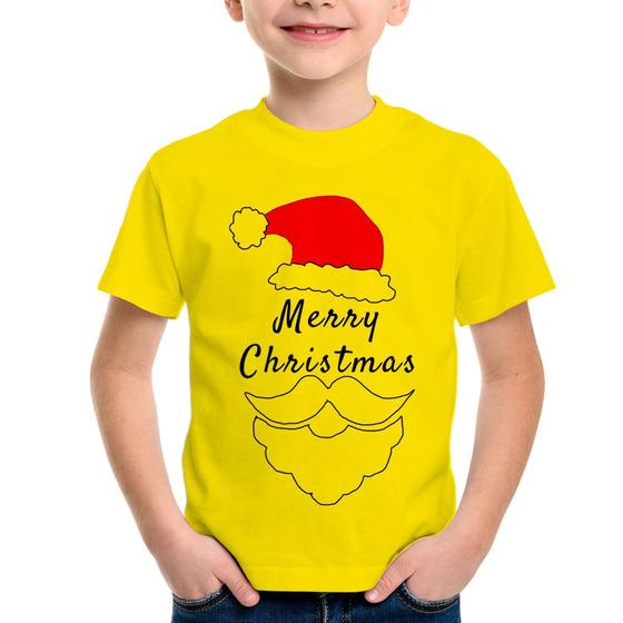 Imagem de Camiseta Infantil Merry Christmas - Foca na Moda