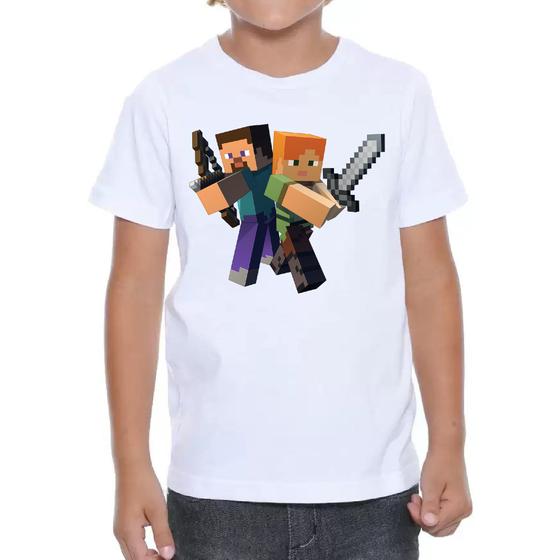 Imagem de Camiseta Infantil Minecraft Modelo 2