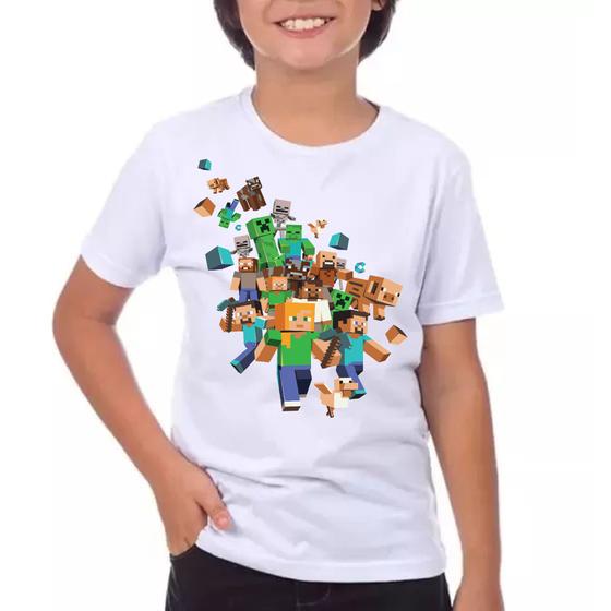 Imagem de Camiseta Infantil Minecraft Modelo 3