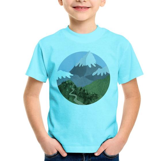 Imagem de Camiseta Infantil Montanhas - Foca na Moda