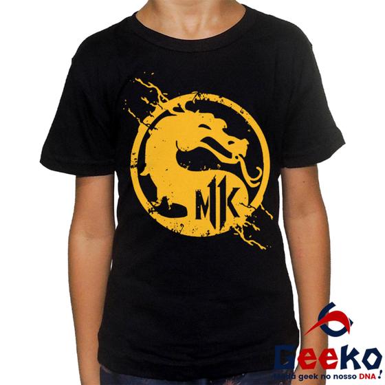 Imagem de Camiseta Infantil Mortal Kombat 100% Algodão Geeko