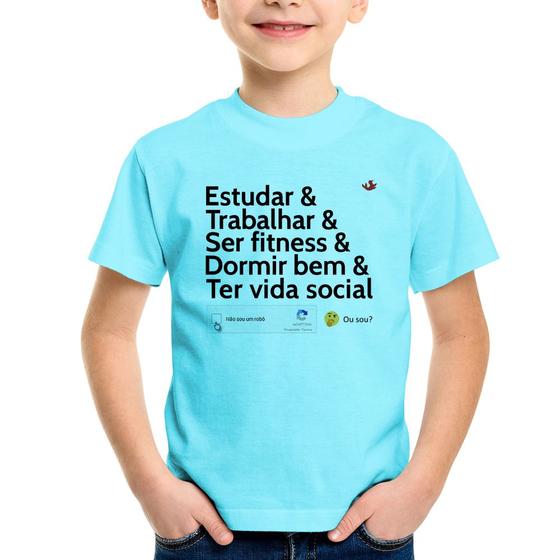 Imagem de Camiseta Infantil Não sou um robô... ou sou - Foca na Moda