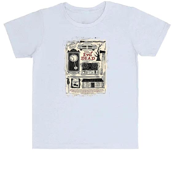 Imagem de Camiseta Infantil Nostalgia A morte do Demônio Elementos