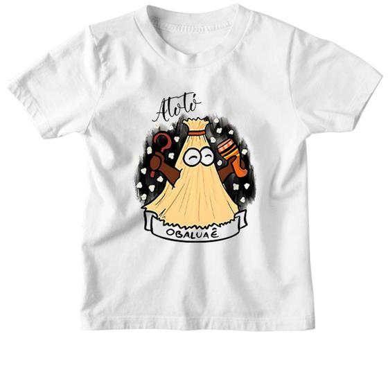 Imagem de Camiseta Infantil Orixas Cartoon Obaluae Atoto