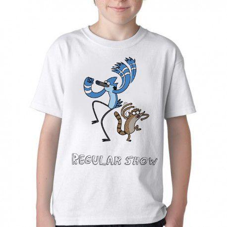 Imagem de Camiseta Infantil ou adulto Apenas show Mordecai Rigby dança Blusa Criança todos tamanhos