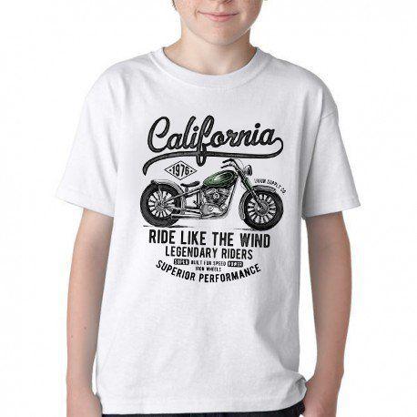 Imagem de Camiseta Infantil ou adulto Califórnia Moto Harley Blusa Criança todos tamanhos