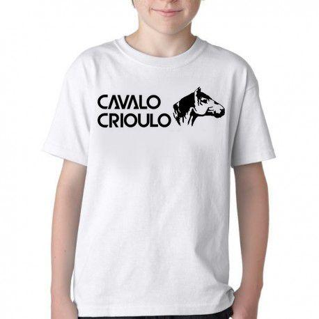 Imagem de Camiseta Infantil ou adulto Cavalo Criolo médio Blusa Criança todos tamanhos