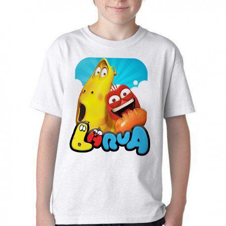 Imagem de Camiseta Infantil ou adulto Larvas engraçadas Blusa Criança todos tamanhos