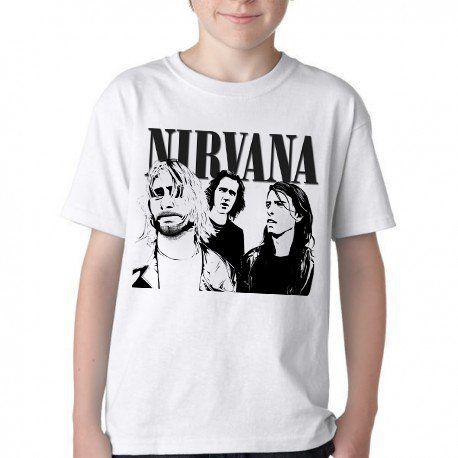 Imagem de Camiseta Infantil ou adulto Nirvana Blusa Criança todos tamanhos