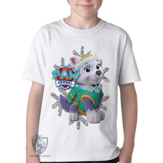 Imagem de Camiseta Infantil ou adulto  Patrulha Canina Everest Blusa Criança todos tamanhos