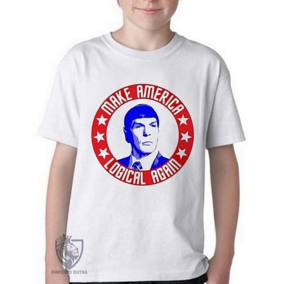 Imagem de Camiseta Infantil ou adulto Spock make America Blusa Criança todos tamanhos