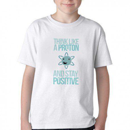 Imagem de Camiseta Infantil ou adulto Think like Proton  Blusa Criança todos tamanhos