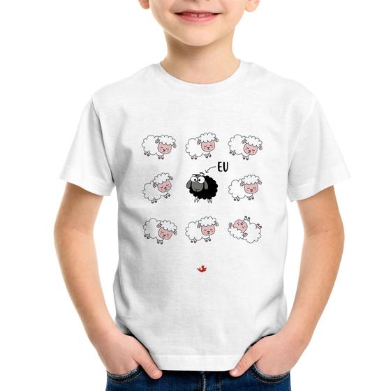 Imagem de Camiseta Infantil Ovelha Negra - Foca na Moda