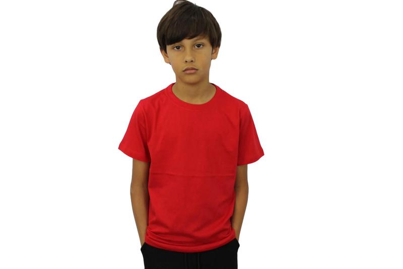 Imagem de Camiseta Infantil Penteada Fio 30 100% Algodão