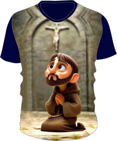 Imagem de Camiseta infantil Religiosa Católica São Francisco CIFT3188