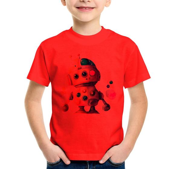 Imagem de Camiseta Infantil Robô Colorido - Foca na Moda