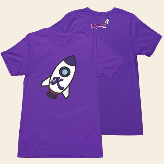 Imagem de Camiseta Infantil Roxa Katlen Influencer ketlan irmã da Emilly Vick Youtube 