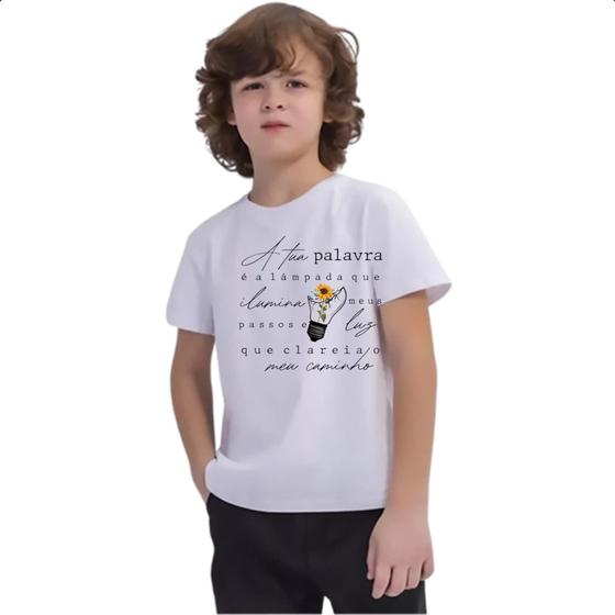 Imagem de Camiseta Infantil Salmos A tua palavra