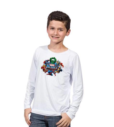 Imagem de Camiseta Infantil Segunda Pela Proteção Solar Uv Super-Herói