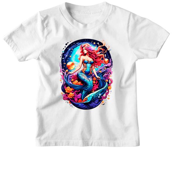 Imagem de Camiseta Infantil Sereia na galáxia