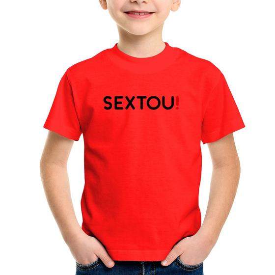 Imagem de Camiseta Infantil Sextou! - Foca na Moda