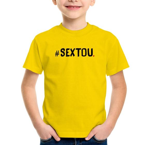 Imagem de Camiseta Infantil Sextou Hashtag - Foca na Moda