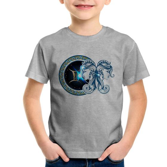 Imagem de Camiseta Infantil Signo Gêmeos Astrologia - Foca na Moda