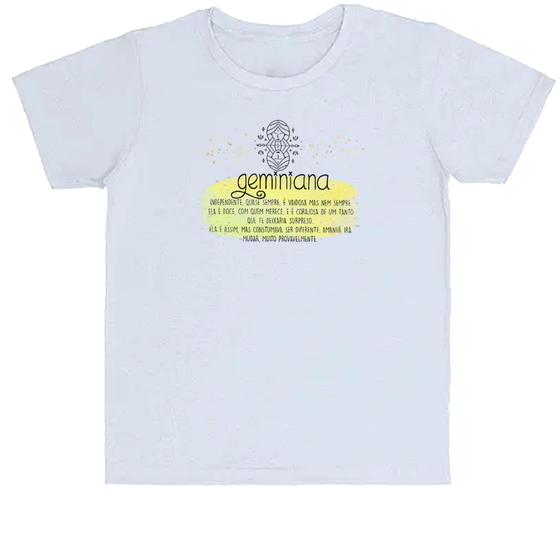 Imagem de Camiseta Infantil Signo sincero Gêmeos