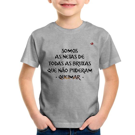 Imagem de Camiseta Infantil Somos as netas de todas as bruxas que não puderam queimar - Foca na Moda