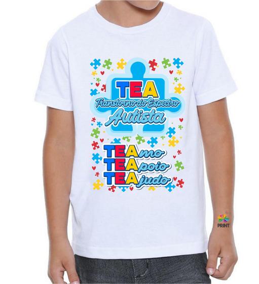 Imagem de Camiseta Infantil TEA Transtorno do Espectro Autista Est. 5.2 - Autismo Zlprint