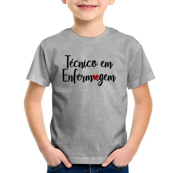 Imagem de Camiseta Infantil Técnico em Enfermagem - Foca na Moda