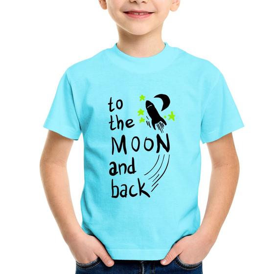 Imagem de Camiseta Infantil To the moon and back - Foca na Moda