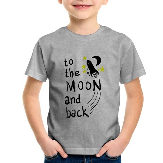 Imagem de Camiseta Infantil To the moon and back - Foca na Moda