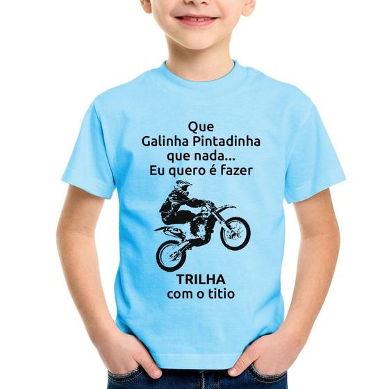 Imagem de Camiseta Infantil Trilha com o titio - Foca na Moda