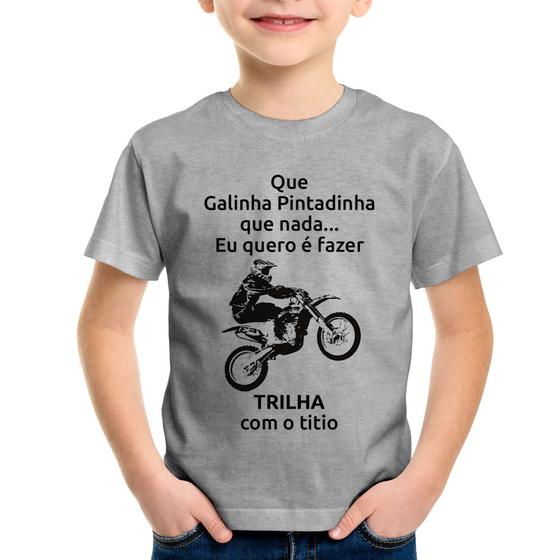 Imagem de Camiseta Infantil Trilha com o titio - Foca na Moda