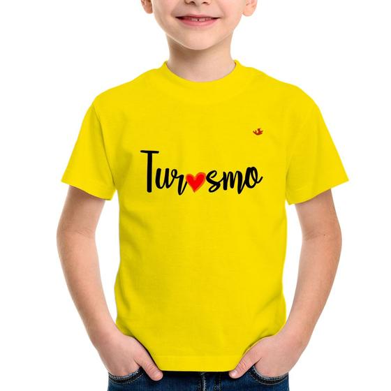 Imagem de Camiseta Infantil Turismo por amor - Foca na Moda